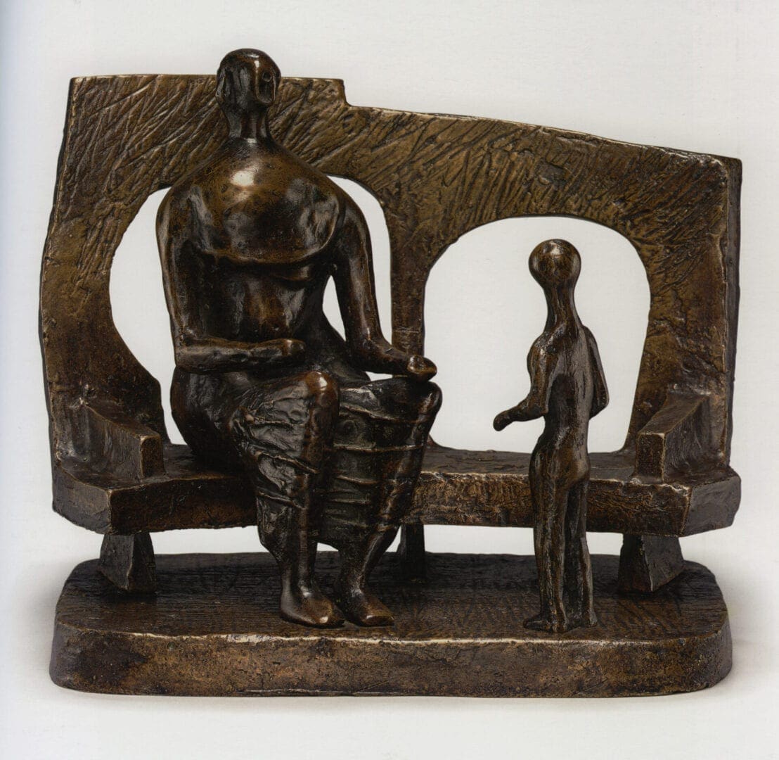 Henry Moore Mother and Child Against Open Wall 1956